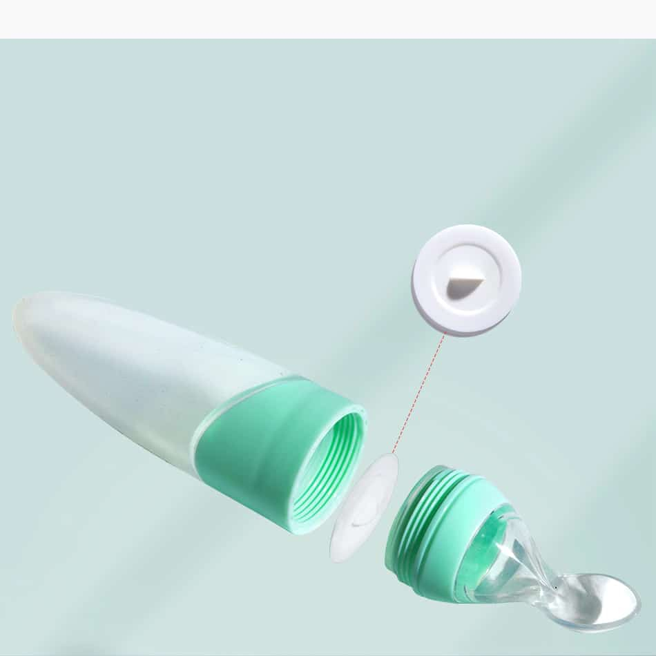 Baby Safe Spoon Shaped Silicone Bottle