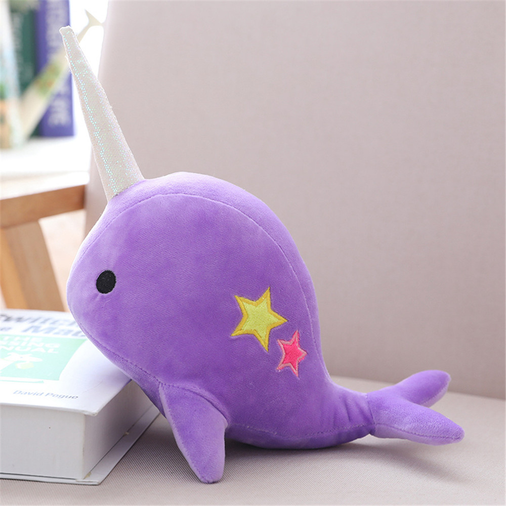 Colorful Narwhal Soft Plus Toys for Kids