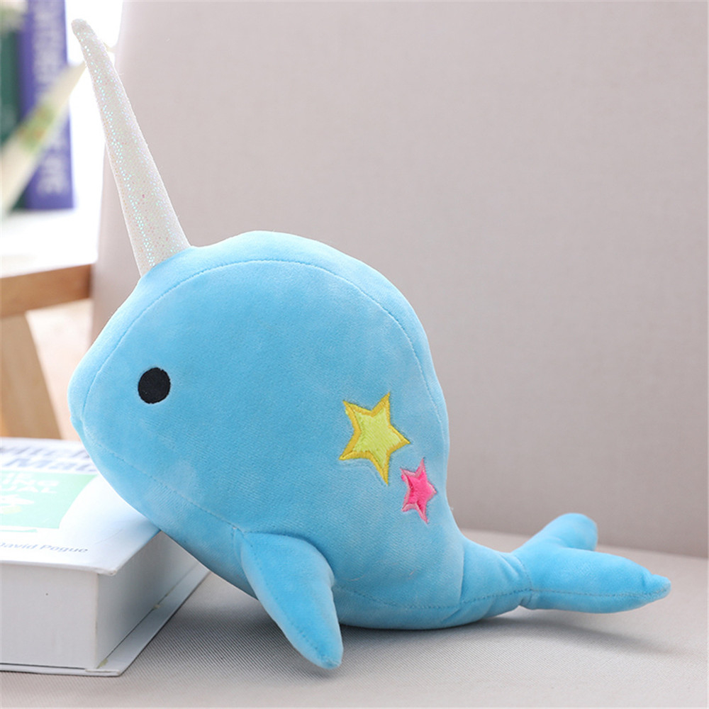 Colorful Narwhal Soft Plus Toys for Kids